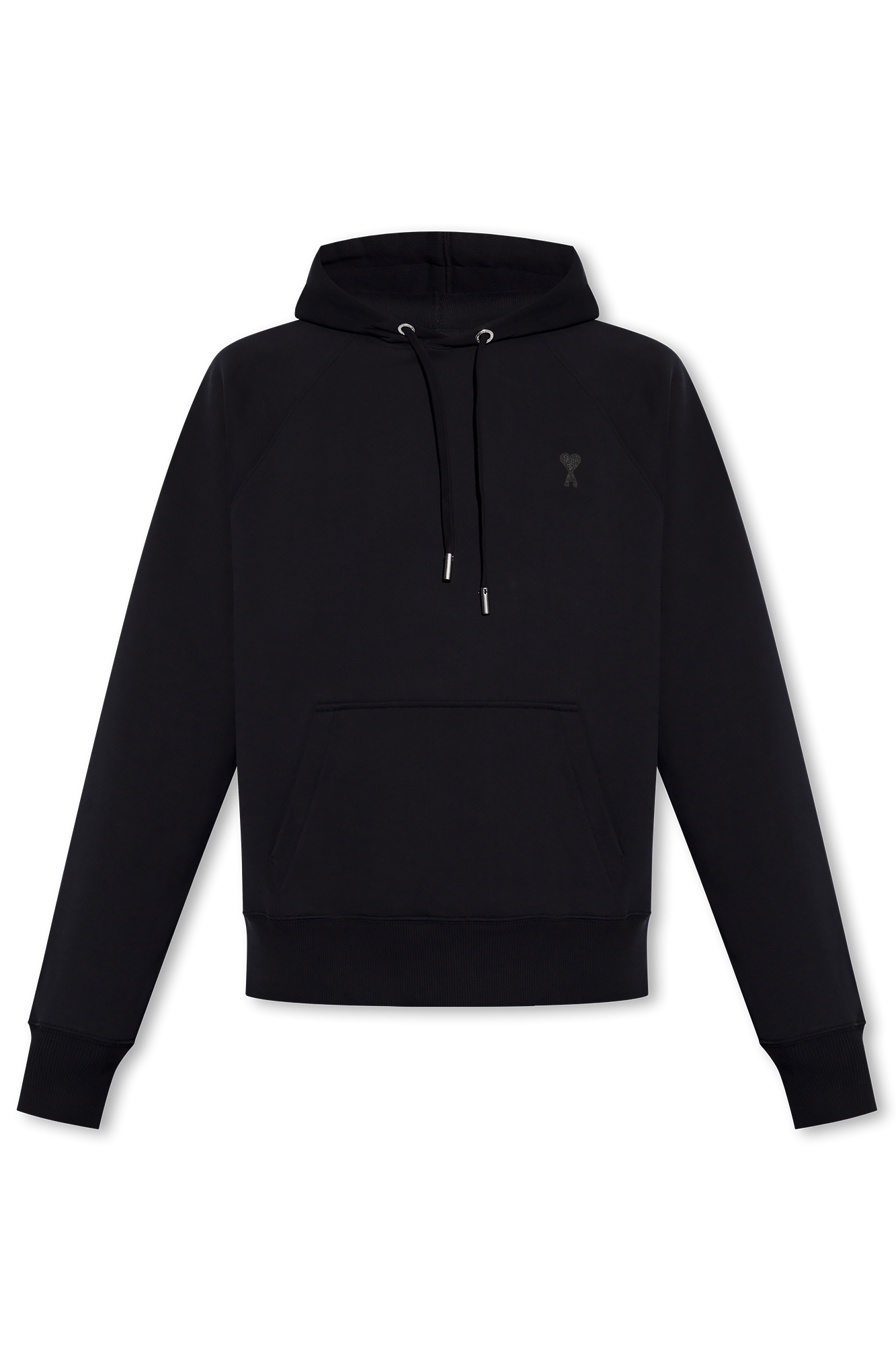 Black Hoodie with logo Ami Alexandre Mattiussi Vitkac Italy